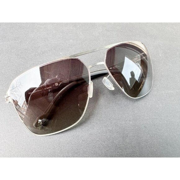 iC Berlin Mercedes Benz Chrome  Frame Aviator Sunglasses Made in Germany - Picture 2 of 9